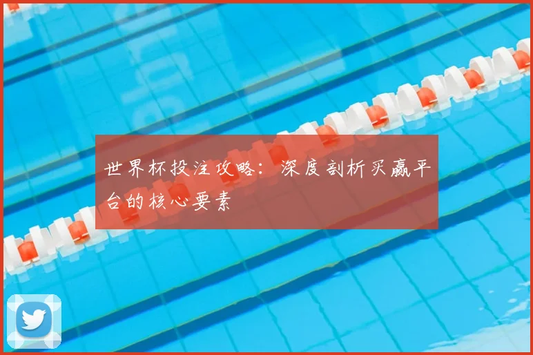 世界杯投注攻略:深度剖析买赢平台的核心要素